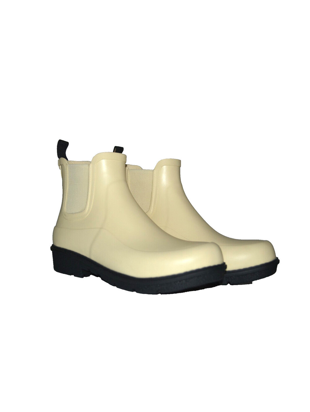 Fitflop Women Wonderwelly Comfort White Rubber Rain Boots Sz 8.5
